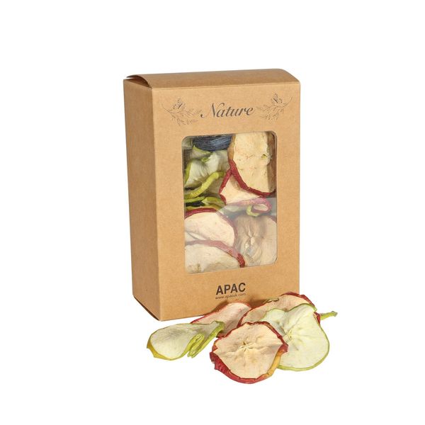 Dried Apple slice mixed Red & Green in Presenation box 100g 