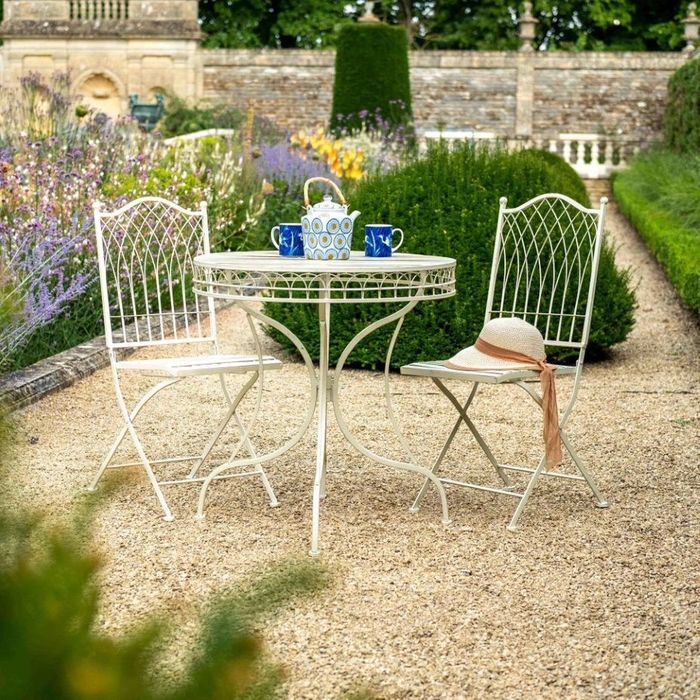 White cast iron on sale bistro set