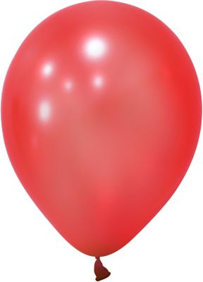 Red Metallic Latex Balloon - 12 inch - Pk 100