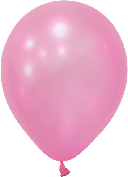 Pink Metallic Latex Balloon - 12 inch - Pk 100