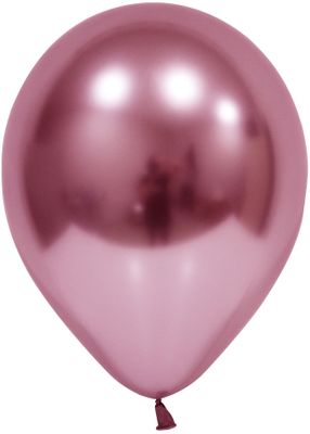 Pink Chrome Latex Balloon - 12 inch - Pk 50