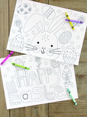 Easter Colouring Placemats (Pack of 8)