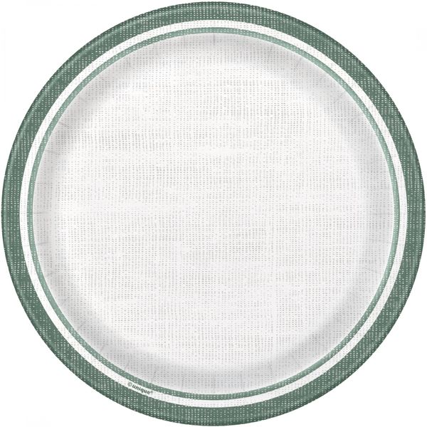 Botanical Stripe Paper Plate (7 Inch)