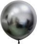 Space Grey Chrome Jumbo Latex Balloon - 24 inch - Pk 3