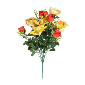 Pembroke Rose Lily Mixed Bunch - Yellow