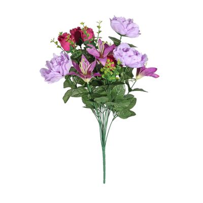 Pembroke Rose Lily Mixed Bunch - Lilac