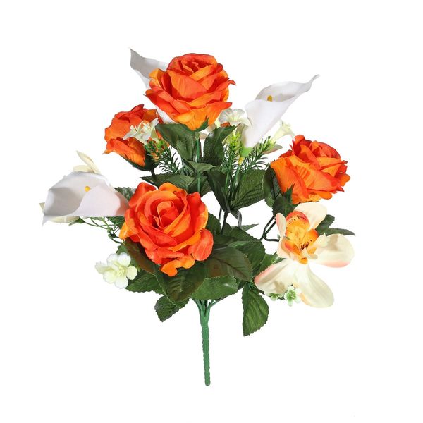 Pembroke Orchid Rose Mixed Posy - Orange