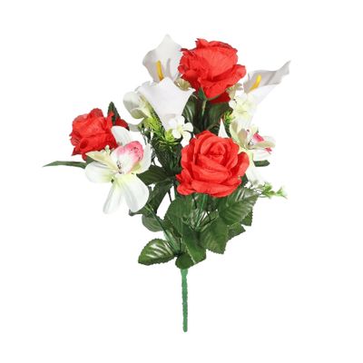 Pembroke Orchid Rose Mixed Posy - Red