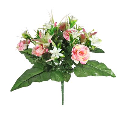 Pembroke Rose Starflower Mixed Posy - Pink