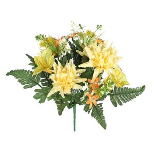 Pembroke Rose Alstro Mixed Bunch - Yellow