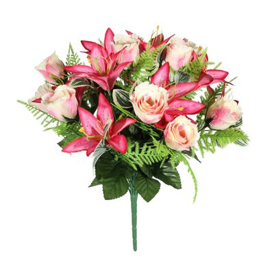 Pembroke Lovely Lily Mixed Bunch - Dark Pink