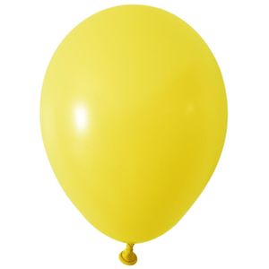 Yellow Round Shape Latex Balloon - 5 inch - Pk 100