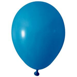 Blue Round Shape Latex Balloon - 5 inch - Pk 100