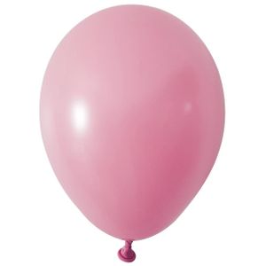 Pink Round Shape Latex Balloon - 5 inch - Pk 100