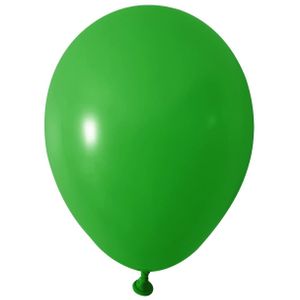 Green Round Shape Latex Balloon - 5 inch - Pk 100