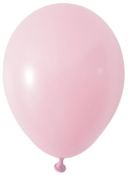 Macaron Pink Round Shape Latex Balloon - 5 inch - Pk 100