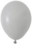 Grey Round Shape Latex Balloon - 5 inch - Pk 100