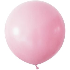 Macaron Pink Jumbo Latex Balloon - 24 inch - Pk 3