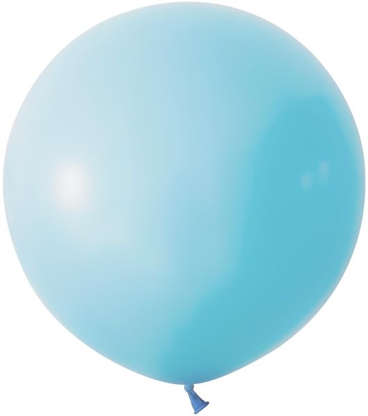 Macaron Blue Jumbo Latex Balloon - 24 inch - Pk 3