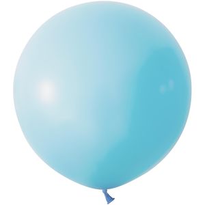 Macaron Blue Jumbo Latex Balloon - 24 inch - Pk 3