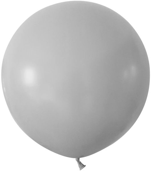 Grey Jumbo Latex Balloon - 24 inch - Pk 3