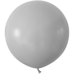 Grey Jumbo Latex Balloon - 24 inch - Pk 3