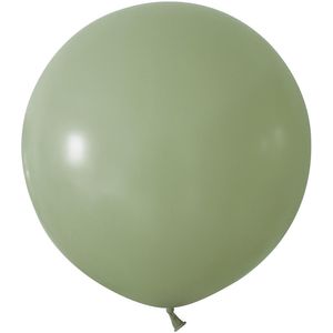 Sage Green Jumbo Latex Balloon - 24 inch - Pk 3