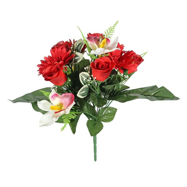 Pembroke Gerbera Orchid Mixed Bunch - Red