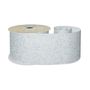 White Glitter Ribbon 63mm x 10y wire edge