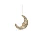 Gold Glittered Moon Hanger 12x5x13cm 