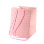 Pink Woven Textured Hand Tie Bag (19x25cm)