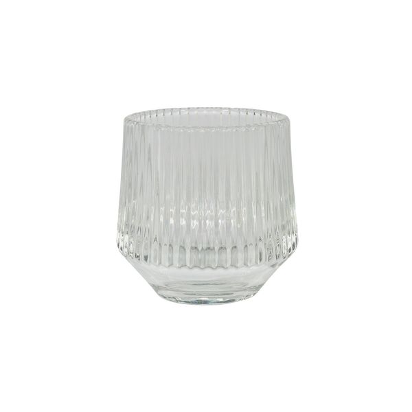 Rigel Ribbed Votive H8cm x Dia 8cm