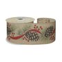 Natural Ribbon with Cones 63mm x 10 yrd 