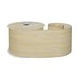 Pale Gold Crushed Taffeta Wired Edge Ribbon 63mm x 10yds