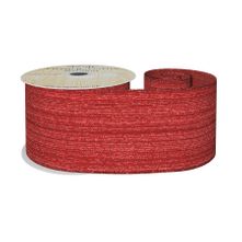 Red With Shimmer Thread Wired Edge Ribbon 63mm x 10yds