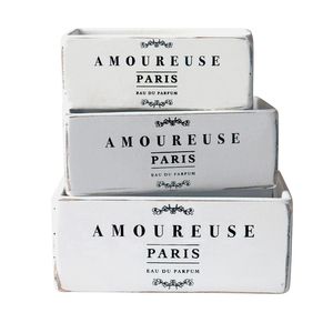 Amoureuse  Set of 3 Crates- White