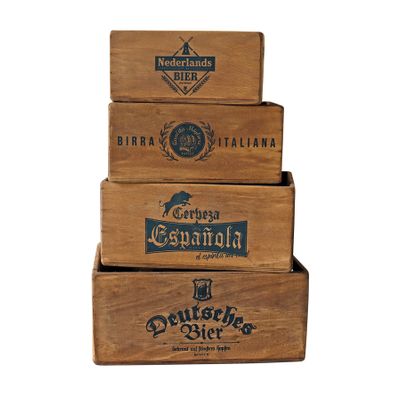 Beer Crates Set of 4