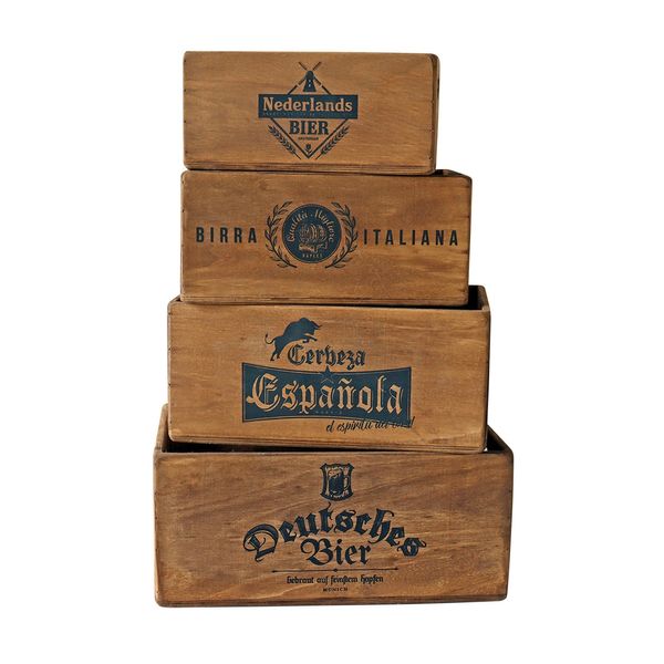 Beer Crates Set of 4