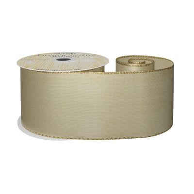 63mm x 10yds Shiny Pale Gold