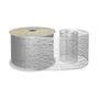 63mm x 10yds Silver Metallic Webbing  Ribbon (6/72)