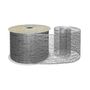 63mm x 10yds Blk/Silver Metallic Webbing  Ribbon (6/72)