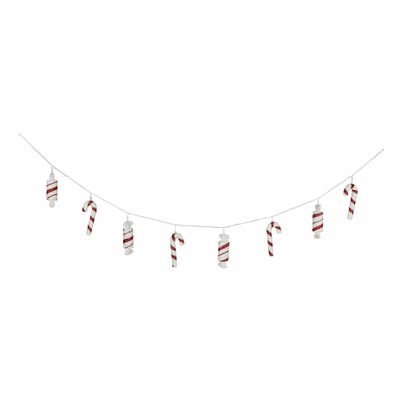 Candyland Sweet & Candy Cane Garland Red/White