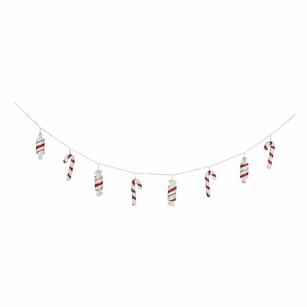 Candyland Sweet & Candy Cane Garland Red/White