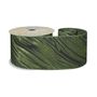 Green /Black Shimmer Zebra Print Ribbon 63mm x10yd