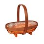 Stained Softwood Trug W/Handle + Feet (20)