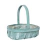 Green Softwood Trug W/Handle (20)