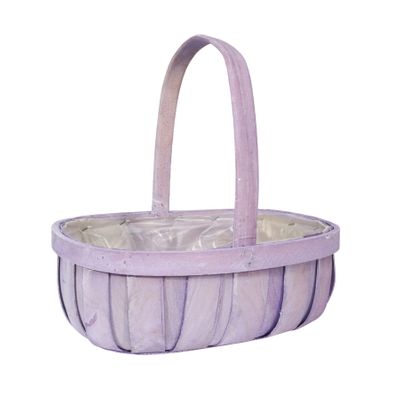 Lilac Softwood Trug W/Handle (20)