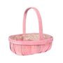 Pink Softwood Trug W/Handle (20)