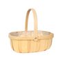 Natural Softwood Trug W/ Folding Handle (30)