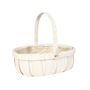 White Softwood Trug W/ Folding Handle (30)